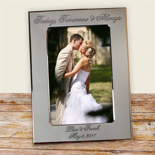 Personalized Silver Wedding Frame