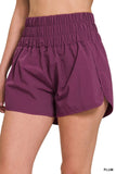 WINDBREAKER SMOCKED WAISTBAND RUNNING SHORTS