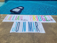 Personalized Beach Towel-Colorful Name