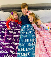 PERSONALIZED NAME BLANKET