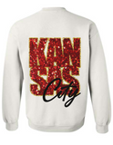 Faux Glitter KC Chiefs Sweatshirt