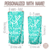 Personalized Name Beach Towel For Kids and Adults