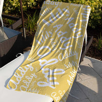 Personalized Name Beach Towel For Kids and Adults