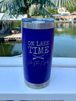 Custom Lake Tumbler On Lake Time Summer Coffee Mug