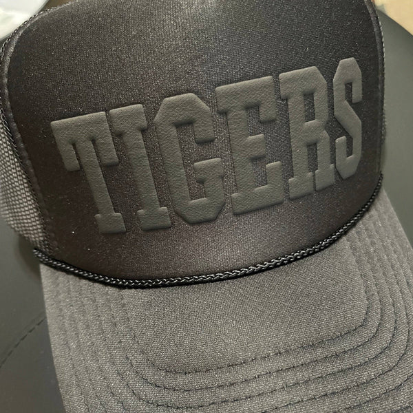 Black Tigers Monochrome Trucker Hat