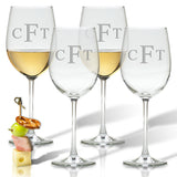 Personalized Stemmed Wine Glasses - Set of 4
