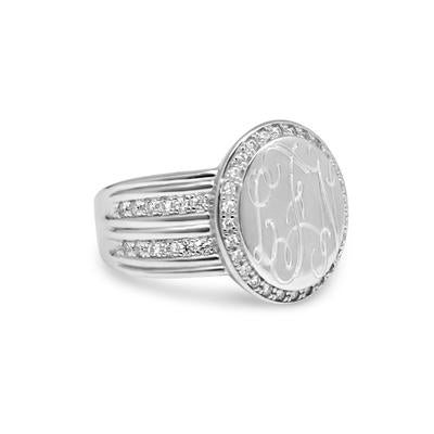 Engraved Decorative Band Ring