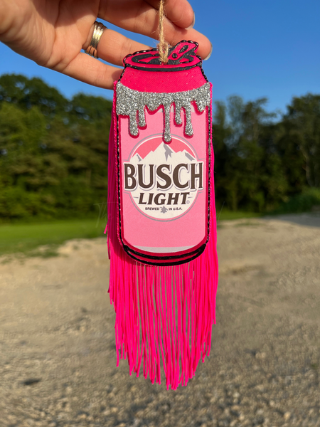 Pink Busch Light Can Freshie