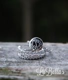 Engraved Sterling Silver Stacklable Ring