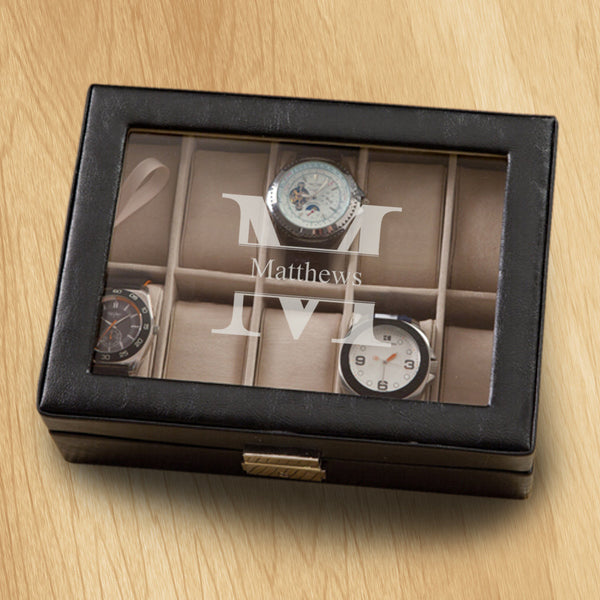 Personalized Watch Box-Monogrammed Watch Box-Sunglesses Box-Grauation Gift-Wedding Gift