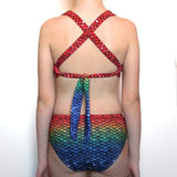 Mermaid Bikini Set Seven Seas Rainbow Pattern