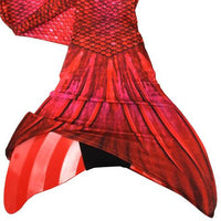 Swimmable Mermaid Tail Fiji Red