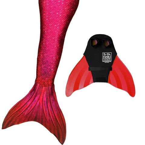 Mermaid Tail Fiji Red Pattern