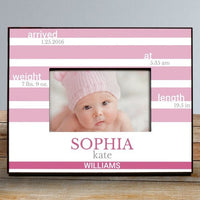 New Baby Girl Personalized Frame-New Baby Boy Personalized Frame-Custom New Baby Frame