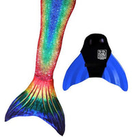 Mermaid Tail Seven Seas Rainbow Pattern-Swimmable Mermaid Tail