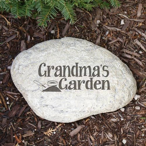 Personalized Garden Stone-Grandma's Garden Stone-Engraved Garden Stone