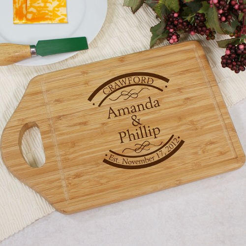 Personalized Bamboo Cheese Carving Board