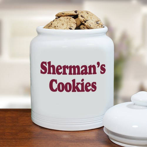 Personalized Ceramic Cookie Jar-Personalized Treat Jar