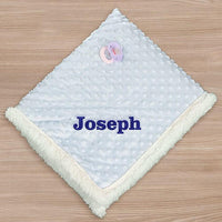 Personalized Soft Baby Blanket in Pink or Blue