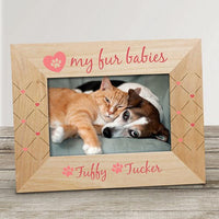 Personalized Fur Babies Pet Frame-Fur Baby Pet Frame-Wood Pet Frame-Dog Frame-Cat Frame-Pet Lovers Frame