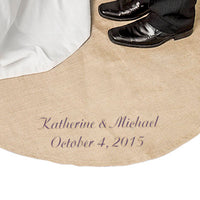 Personalized Keepsake Wedding Vow Rug-Monogram Rustic Wedding Vow Rug