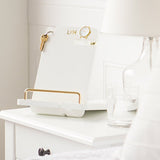 Personalized Gold and White Docking Station-Embossed Docking Station-Bridesmaid Gift-Wedding Decor