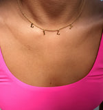 Cut Out Name Choker Necklace