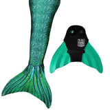 Mermaid Tail Siren Green Pattern