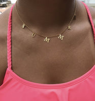 Cut Out Name Choker Necklace